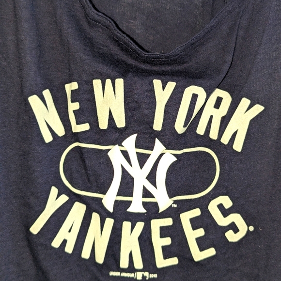 Under Armour New York Yankees cropped  camisole- Navy blue - size 2X - Picture 8 of 10